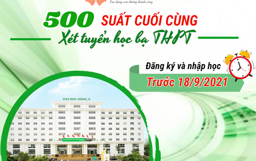 Thông báo xét tuyển bổ sung hệ Đại học chính quy năm 2021 theo phương thức xét học bạ THPT
